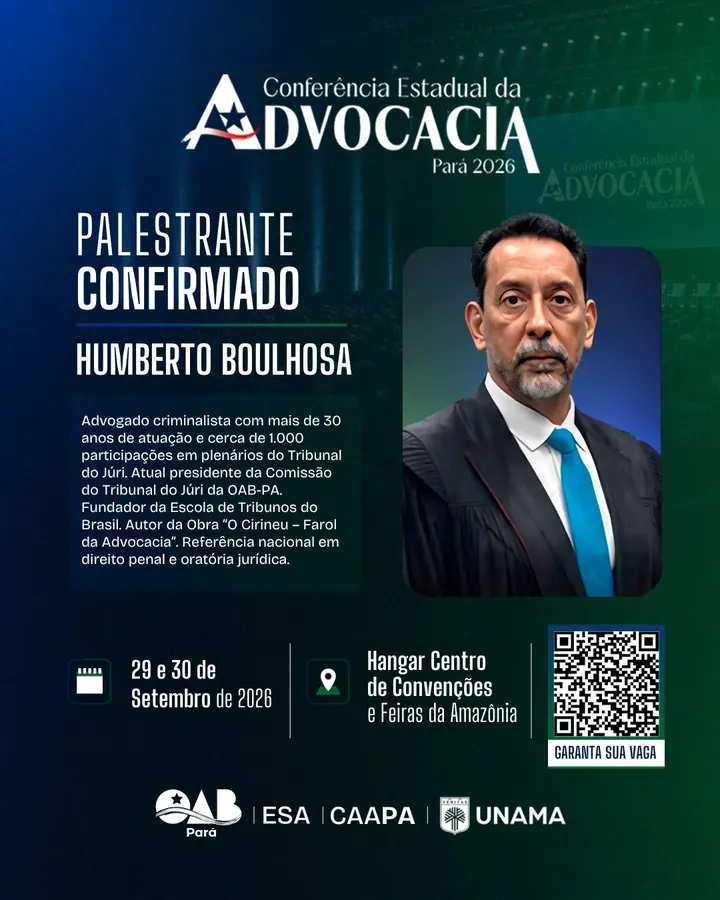 Palestrante confirmado: Humberto Boulhosa
