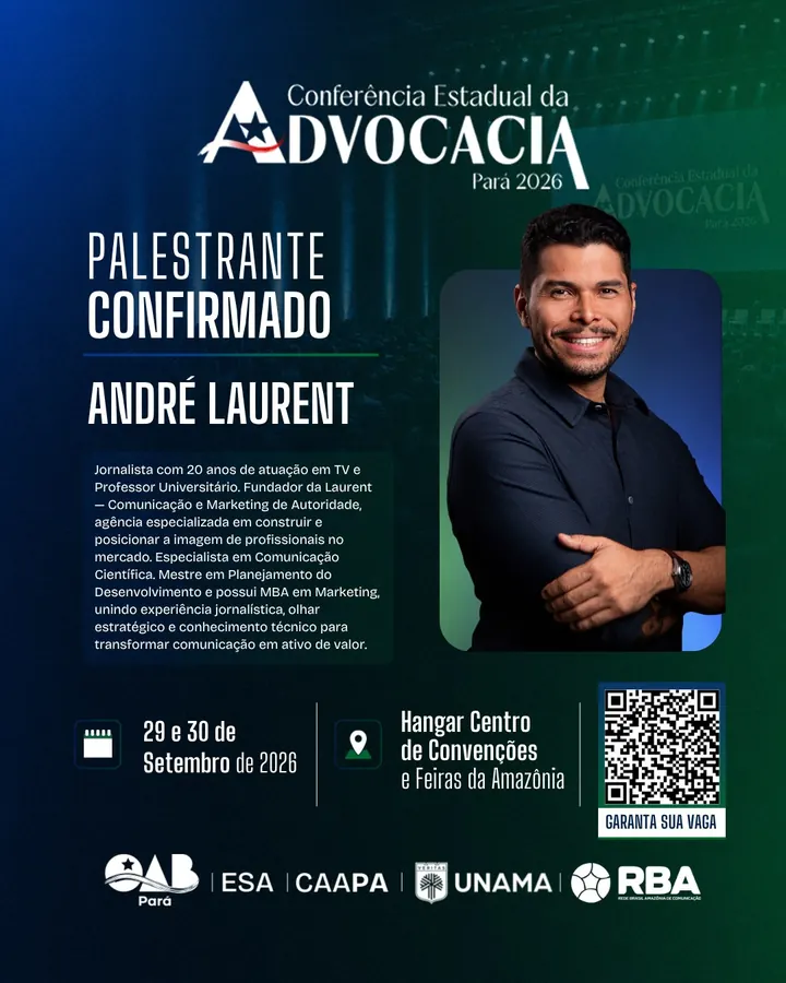 Palestrante confirmado: André Laurent
