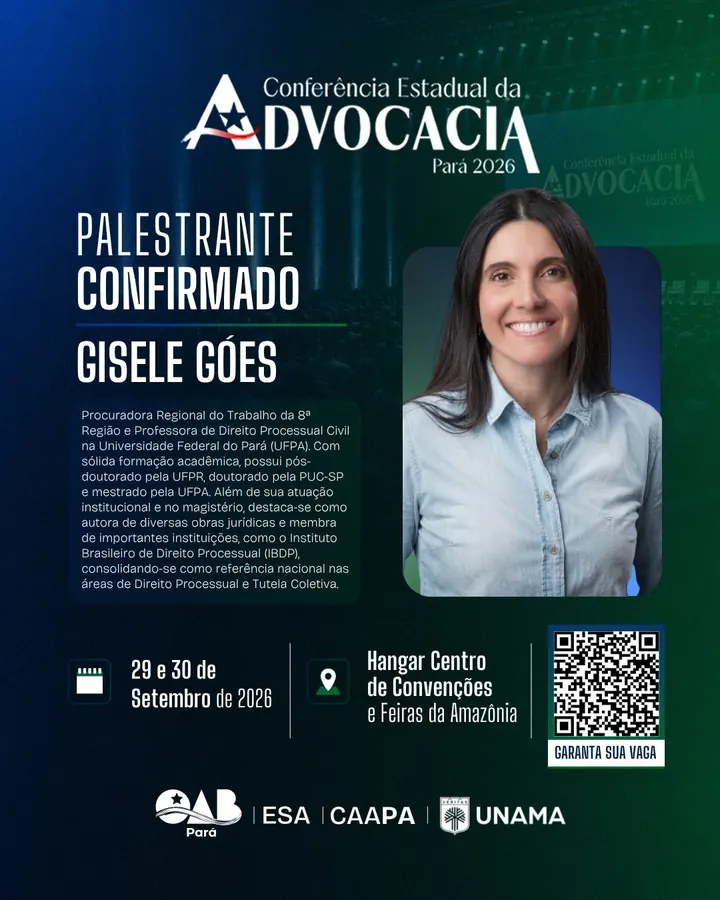 Palestrante confirmado: Gisele Góes