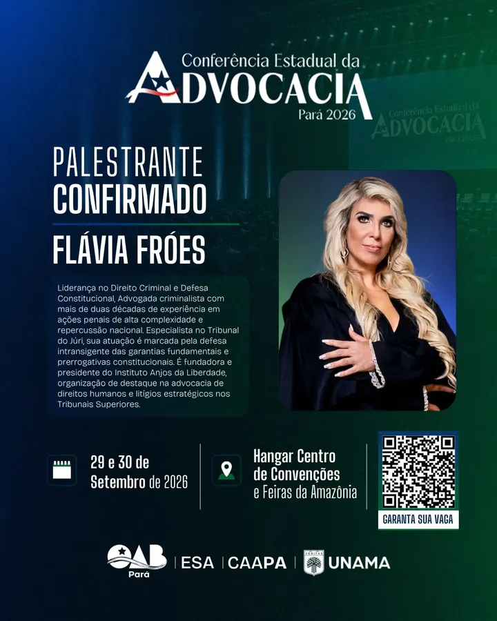 Palestrante confirmado: Flávia Froes