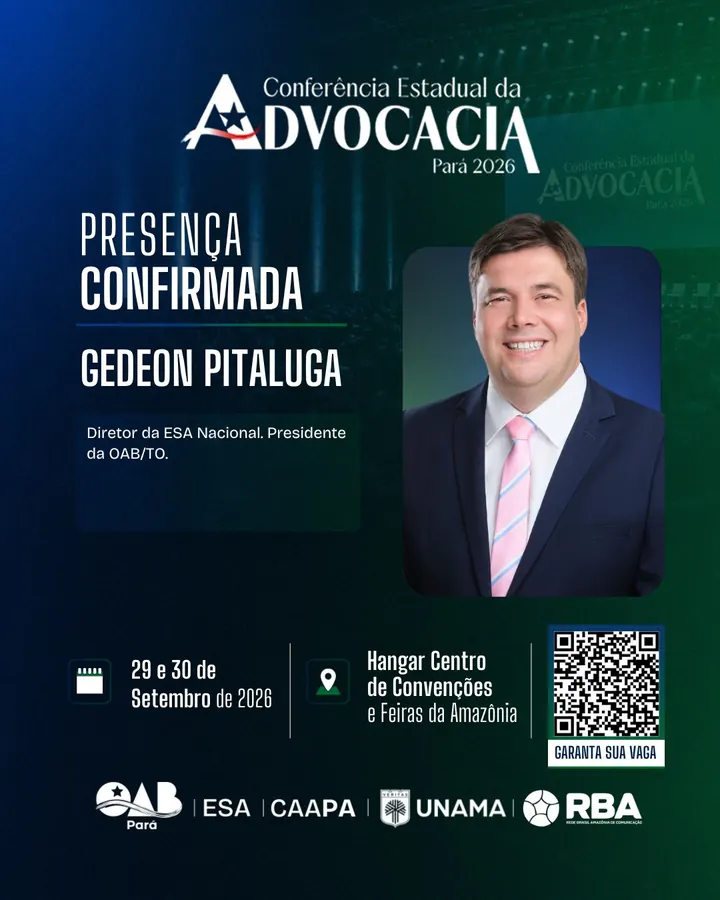 Palestrante confirmado: Gedeon Pitaluga