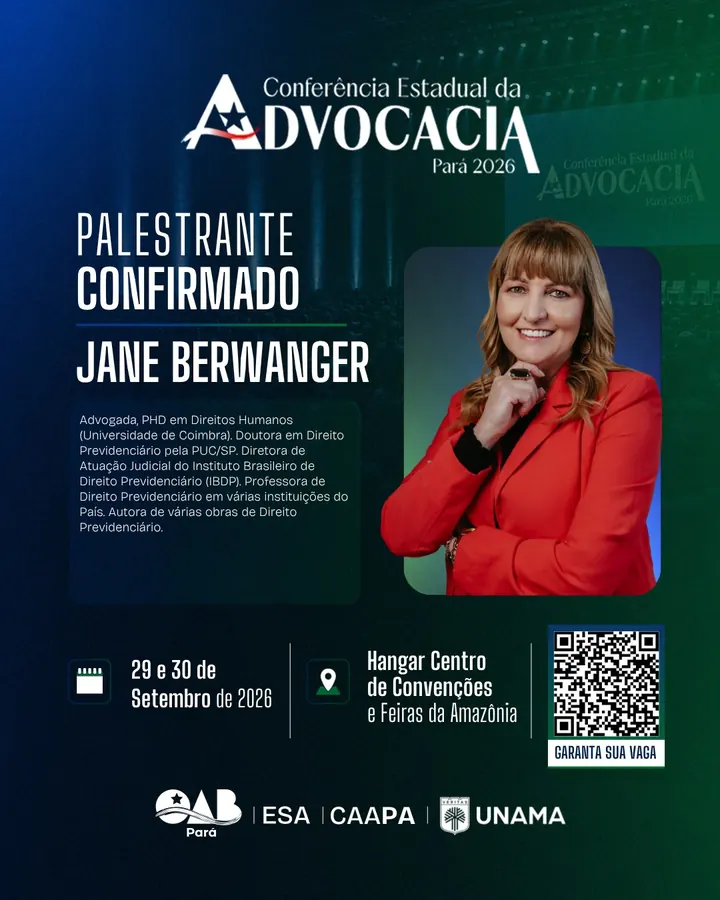 Palestrante confirmado: Jane Berwanger