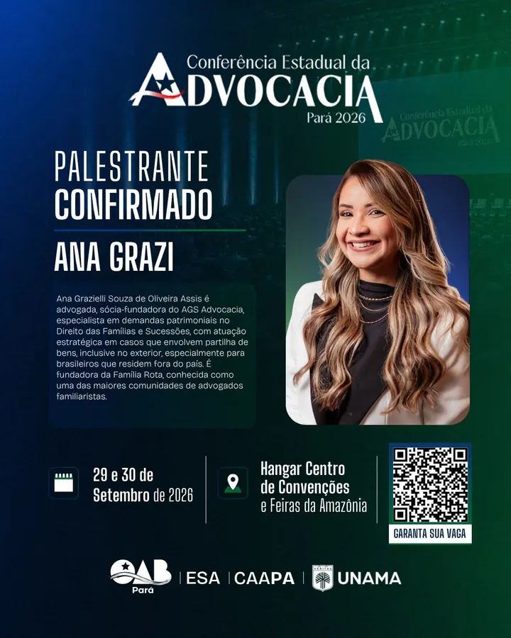 Palestrante confirmado: Ana Grazi