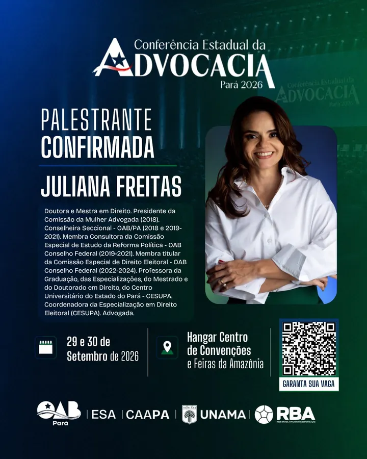 Palestrante confirmado: Juliana Freitas