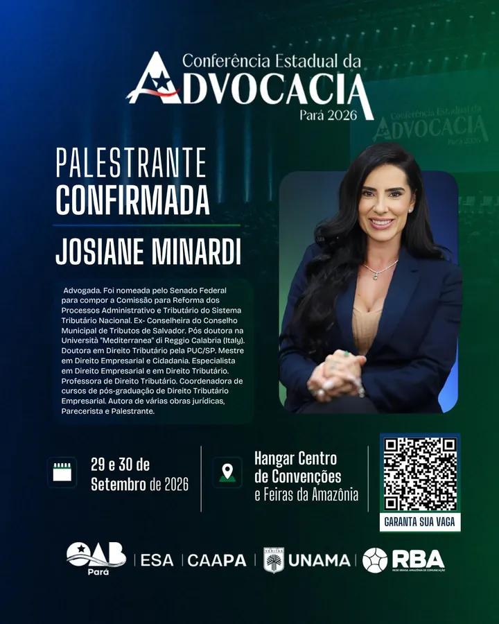 Palestrante confirmado: Josiane Minardi