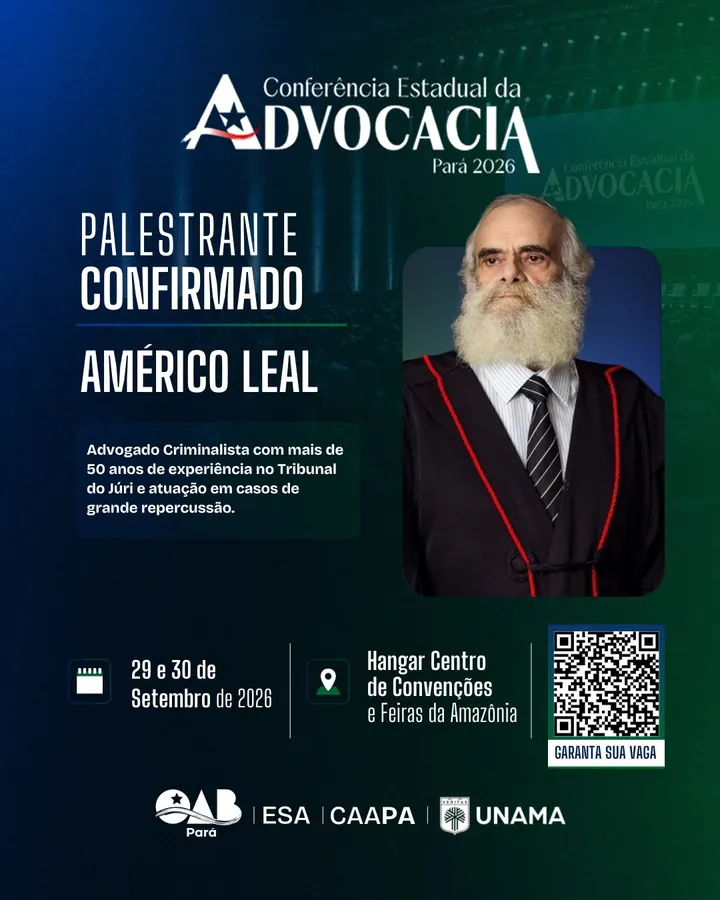 Palestrante confirmado: Américo Leal