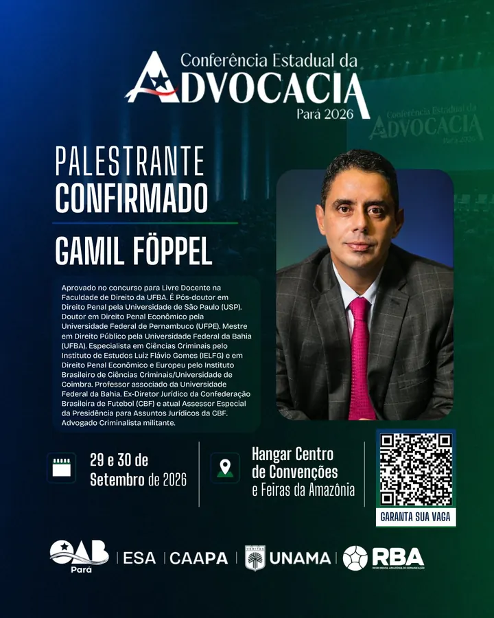 Palestrante confirmado: Gamil Föppel