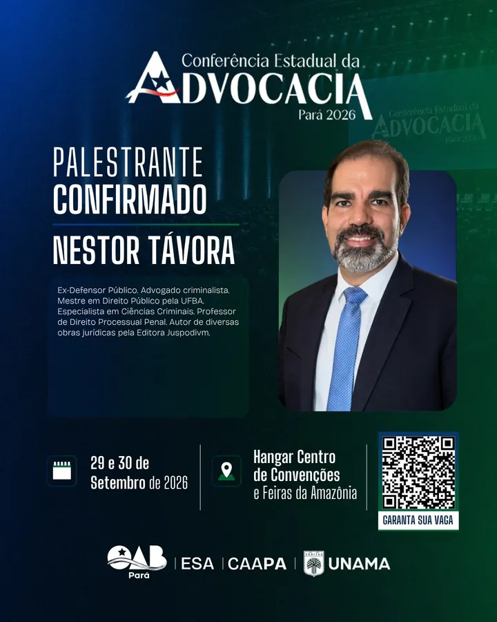 Palestrante confirmado: Nestor Távora